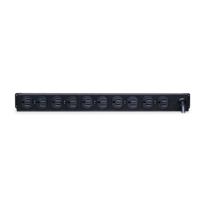 Cyber Power - CPS1215RM - 120 V, 50Hz/60Hz, NEMA 5-15P plug, 10 NEMA 5-15R, 1U Rackmount, 15 ft Cord