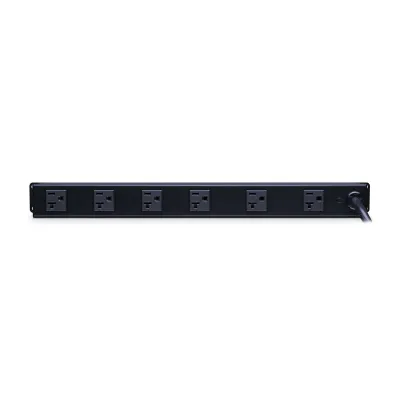 Cyber Power - CPS1220RM - 120 V, 50Hz/60Hz, NEMA 5-20P Plug, 12 NEMA 5-20R, 1U Rackmount, 15 ft Cord