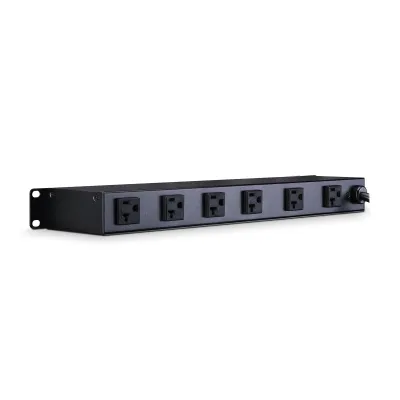 Cyber Power - CPS1220RM - 120 V, 50Hz/60Hz, NEMA 5-20P Plug, 12 NEMA 5-20R, 1U Rackmount, 15 ft Cord