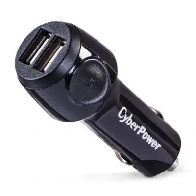 Cyber Power - CPTDC2U - DC, USB Power Source, 2 (2.1A shared) USB Ports, DC Plug, LED Power Indicator, 1 Year Warranty