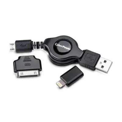 Cyber Power - CPU3RTAKT - Black, Up to 3.2 ft. (retractable), USB 2.0, 3 year warranty