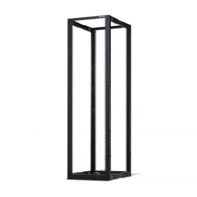 Cyber Power - CR45U40001 - 45U 19" 4-post Open Frame Rack, 600mm wide, 22"-40" depth adjustable, black, 1760lbs (800kg) loading capacity, ships knock-down, 5 year warranty