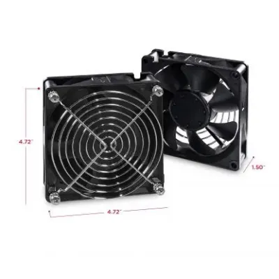 Cyber Power - CRA11002 - Wall Mount Roof Fan kit, 2x 110/120Vac Cooling Fans; 190 CFM, 2 Year Warranty