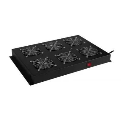 Cyber Power - CRA12001 - Roof-mounted Fan Panel, 6x 208/240Vac Fans, for 42" to 47" (1070mm-1200mm) Deep Enclosures, 480 CFM, 2 Year Warranty