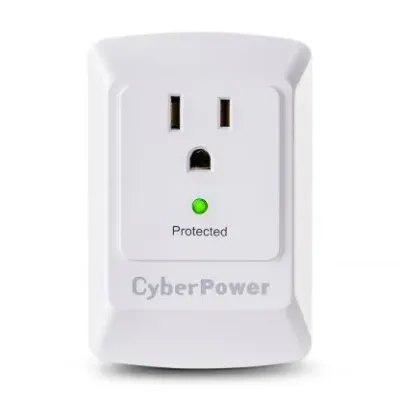 Cyber Power - CSB100W - 900 J, 125 V, NEMA 5-15P plug, 1 NEMA 5-15R, Limited Lifetime Warranty