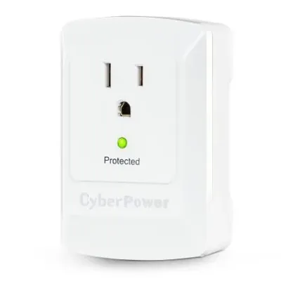 Cyber Power - CSB100W - 900 J, 125 V, NEMA 5-15P plug, 1 NEMA 5-15R, Limited Lifetime Warranty