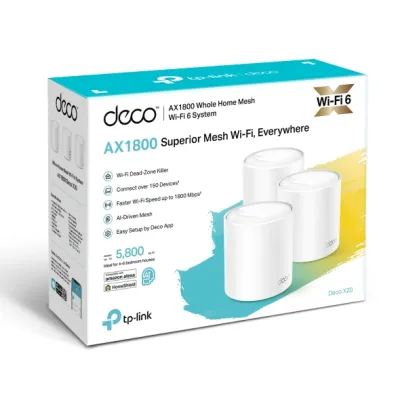 TP-Link - DECO X20(3-PACK) - AX1800 WHOLE HOME MESH WI-FI WRLS SYST