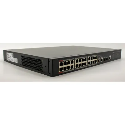 Dahua - DH-PFS4226-24ET2GF-360 - 24-Port PoE Desktop Managed Fast Ethernet Switch ( IEEE802.3bt 90W PoE)