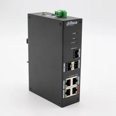 Dahua - DH-PFS4307-4ET-96 - 4-Port PoE Desktop Managed Hardened Switch(PoE 2.0)