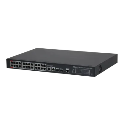 Dahua - DH-S4228-24GT-360 - 24-Port PoE Desktop Managed Gigabit Switch (PoE++)