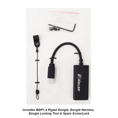 GoSimplyConnect - DO-D002 - SimplyAV - Mini Display Port1.4 to HDMI 2.0b Pigtail Adapter Dongle - 1 Ea./Bag