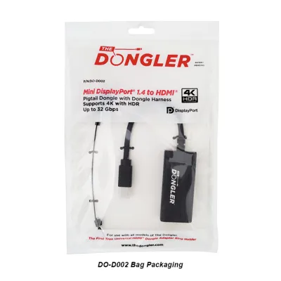 GoSimplyConnect - DO-D002 - SimplyAV - Mini Display Port1.4 to HDMI 2.0b Pigtail Adapter Dongle - 1 Ea./Bag