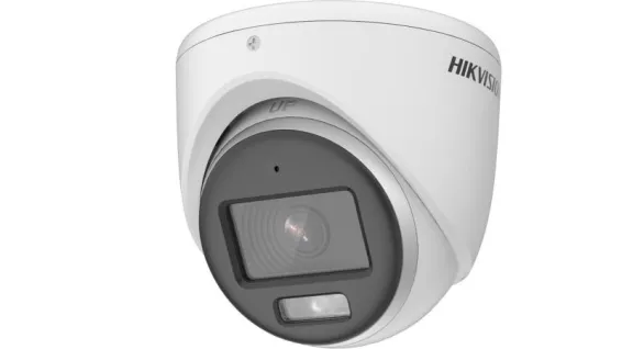 HIKVISION - DS-2CE70KF0T-MFS 2.8mm - 3K ColorVu Audio Fixed Turret Camera