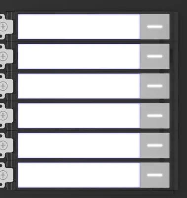 Hikvision - DS-KD-KK - Vid Intercom Name Tag Module