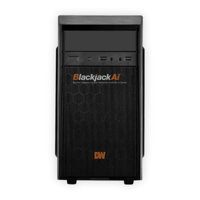 Digital Watchdog - DW-BJAiMT48T - Blackjack AI mid-Tower, Windows OS on SSD, 4 DW Spectrum Recording Licenses and 4 IVA Ai Server Licenses 48TB