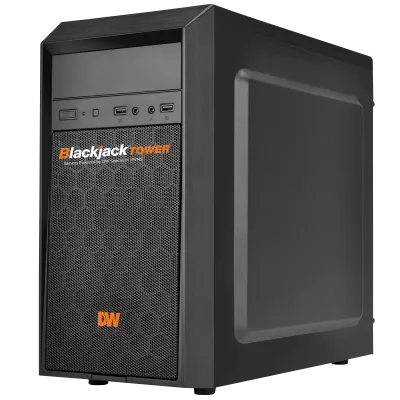 Digital Watchdog - DW-BJMT7124TS - Blackjack Tower Mid-Size Servers with Intel Core i7 Processor, Windows Server OS, 24TB