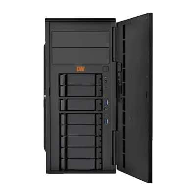 Digital Watchdog - DW-BJT7120T - Blackjack tower, Windows OS on SSD, 600Mbps throughput, Intel i7, 16GB RAM, hot-swappable, 20TB storage, UL