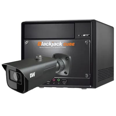 Digital Watchdog - DW-CUBF3KIT34 - Blackjack Cube 3TB with 4x fixed lens bullet IP cameras kits