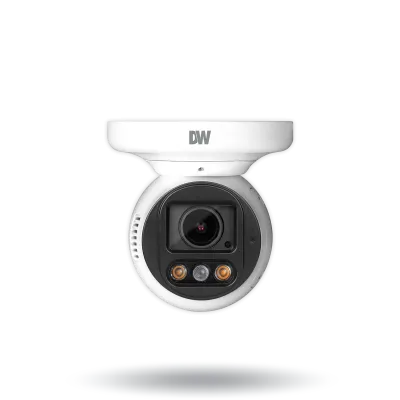 Digital Watchdog - DWC-XSTD05MF - MEGApix Ai Indoor/Outdoor Vandal Turret Camera, Ai Deep Learning, Star-Light Plus, 5 Megapixel 1/2.8” Image Sensor (2592x1944 @ 30fps), 2.7-12mm autofocus varifocal Lens,90ft White Light IR, Red and Blue Flashing LED