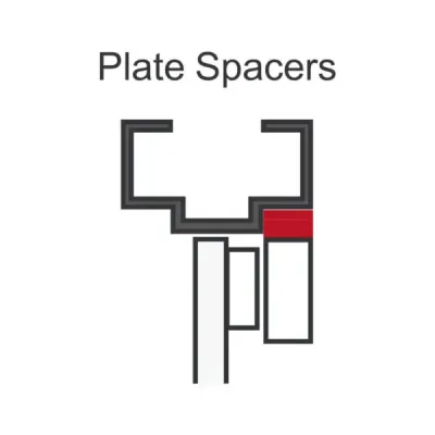SECO-LARM - E-941S-600/PQ - 3/16″ Plate Spacer for 600-lb Series Electromagnetic Locks