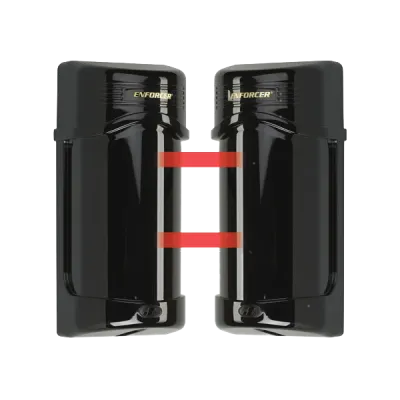 SECO-LARM - E-960-D190Q - Twin Photobeam with Laser Beam Alignment, 190ft Outdoors