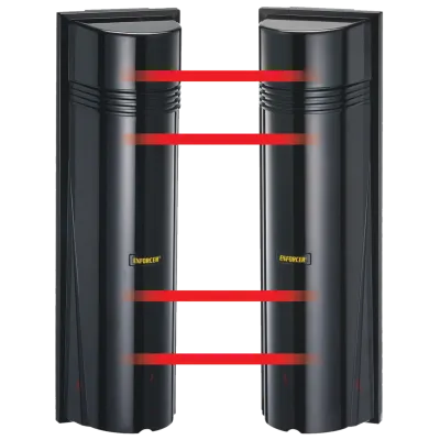SECO-LARM - E-964-Q330Q - Multi-Frequency Quad Photobeam Detector E-964-Q330Q – 330 ft. Outdoors, 660 ft. Indoors