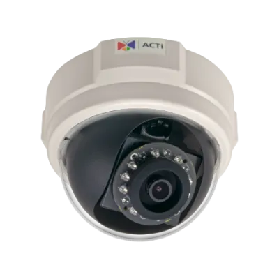 Acti - E59 - 2MP Indoor Dome, Day / Night, Basic WDR, Superior Low Light Sensitivity