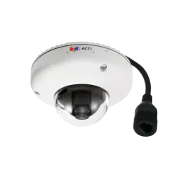 ACTi - E918M - 3MP Outdoor Mini Dome with Superior WDR, M12 connector, Fixed lens