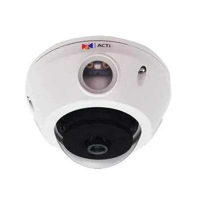 ACTi - E925 - 5MP Outdoor Mini Fisheye Dome with D/N, Adaptive IR, Basic WDR, Fixed lens