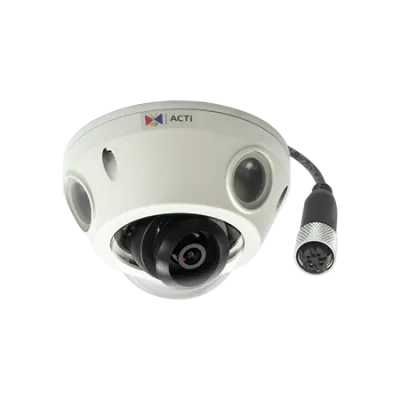 ACTi - E933M - 2MP Video Analytics Outdoor Mini Dome with D/N, Adaptive IR, Extreme WDR, SLLS, M12 connector, Fixed lens