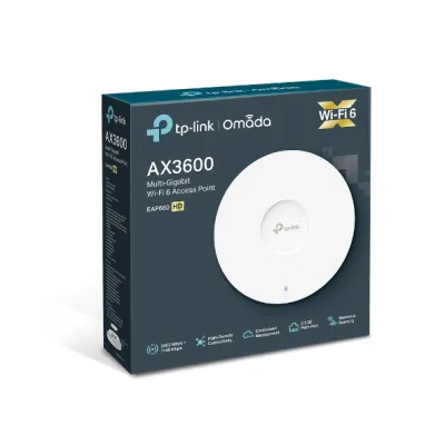 TP-Link - EAP660 HD - AX3600 WL DUAL-BAND ACCS MULTI-GIGABIT CEILING MOUNT ACCESS