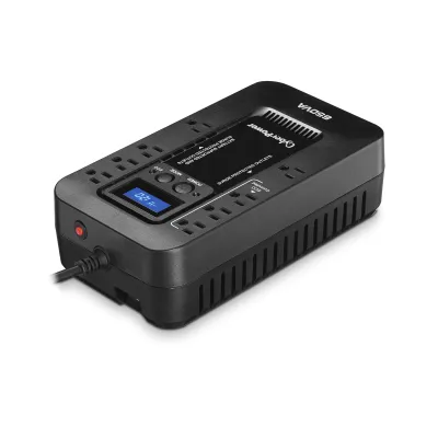 Cyber Power - EC650LCD - UPS SYSTEMS Ecologic 650VA/390W, Simulated Sine Wave