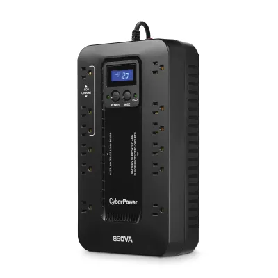 Cyber Power - EC850LCD - UPS SYSTEMS Ecologic 850VA/510W, Simulated Sine Wave