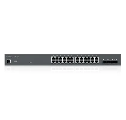 EnGenius - ECS1528 - 24-Port Cloud Managed 1U Rack-Mount 19" Gigabit L2 Switch, 4x10Gb SFP+ Ports