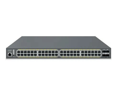 EnGenius - ECS1552P - 48-Port Cloud Managed 1U Rack-Mount 19" Gigabit L2 PoE+ Switch, 4x10Gb SFP+, 802.3at, 410W