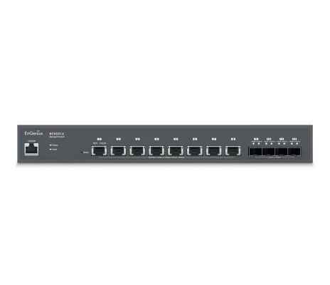 EnGenius - ECS5512 - 10 Gigabit 8-port layer 2+ switch comes with 4 10G uplink ports