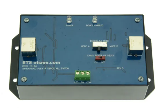 ETS - EDKS-1GEA - PoE+ Powered IP Device Kill Switch, PoE Powered