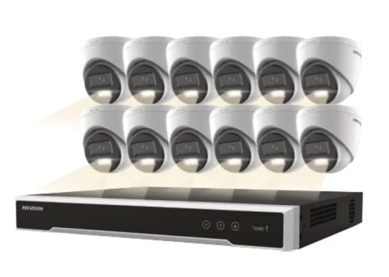 HIKVISION - EKI-K164T412H - 4MP Turret PoE Kit Smart Hybrid Light