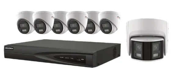 Hikvision - EKI-K82T47C - ColorVu IP KIT 4K NVR 8CH 2TB 6TR 4MP 2.8MM, 1 PANO