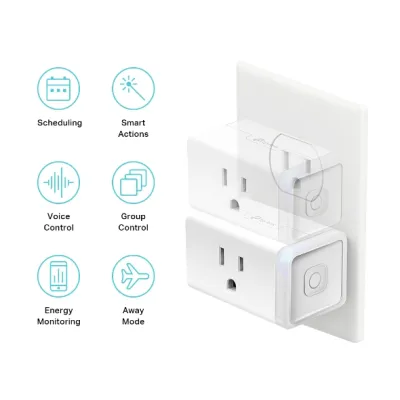TP-Link - EP25P4 - KASA SMARTWI-FI PLUG SLIMENERGYACCS MONITORING HOMEKIT 4-PACK
