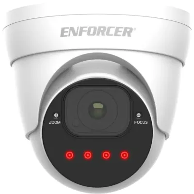 SECO-LARM - EV-Y2501-AMWWQ - 5MP 4-in-1 HD Varifocal Turret Camera, 2.8~12mm lens, 2592x1944 resolution, 1/2.8" 5MP CMOS, WDR/3D-NR, TVI/CVI/AHD/Analog format, up to 148' illumination, 40 SMT IR LEDs, Joystick OSD Control, 38º~138º viewing angle, 12V
