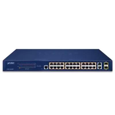 Planet - FGSW-2624HPS - 24-Port 10/100TX 802.3at PoE + 2-Port Gigabit TP/SFP Combo Managed Ethernet Switch