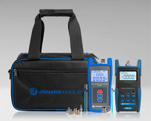 Jonard - FPL-5555 - Fiber Power Meter w/ Data Storage & SM/MM Optical Light Source Kit