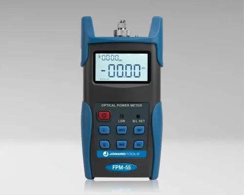 Jonard - FPM-55 - Fiber Optic Power Meter w/ Data Storage (-50 to +26 dBm) & FC/SC/LC Adapters