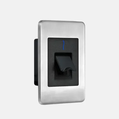 ZKteco USA - FR1500-Milfare - Flush-mounted Slave Fingerprint &Mifare Reader with built in prox reader 