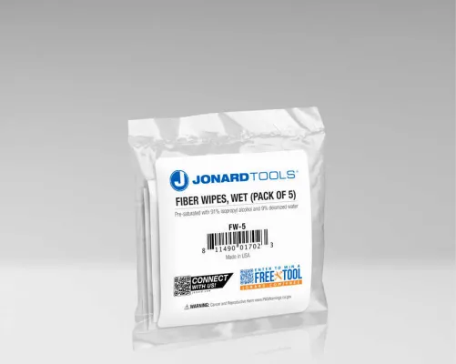 Jonard - FW-5 - Fiber Wipes (Pkg. 5)