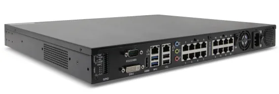 ExacqVision - IP16-04T-GPL-E - 4TB PoE+ G-Series IP Desktop NVR Linux with 16 IP Enterprise licenses (16 max)