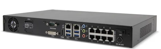 ExacqVision - IP08-04T-GPL-E - 4TB PoE+ G-Series IP Desktop NVR Linux with 8 IP Enterprise licenses (8 max)
