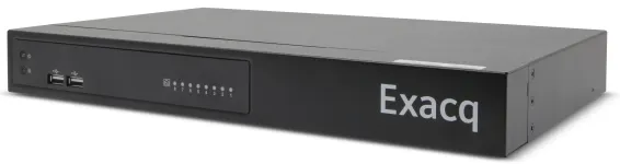 ExacqVision - IP08-12T-GPL - 12TB PoE+ G-Series IP Desktop NVR Linux with 8 IP Professional licenses (8 max)