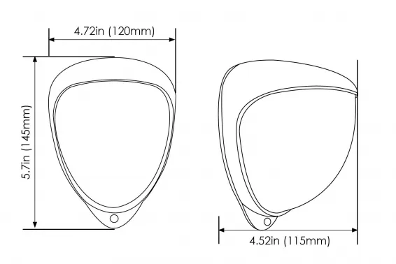 GJD - GJD240 - D-TECT40 IP Enabled 40m (132ft) x 4m/8m (13ft/27ft) volumetric PIR Detector - Silver Housing